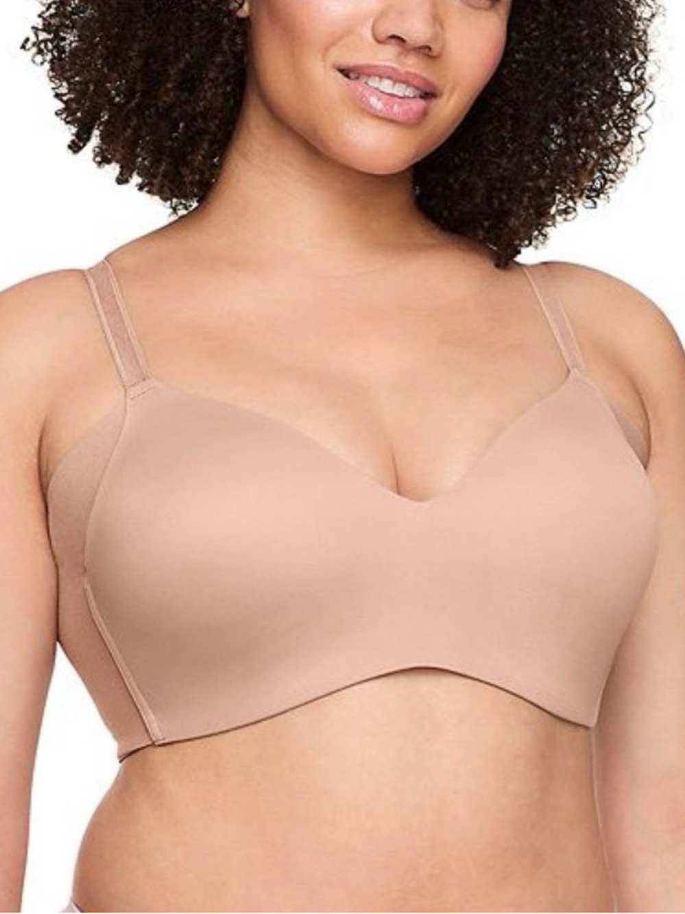 Warners No Side Effects Underarm-Smoothing Wireless Bra size 36B